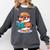 Adorable Book Lover Mallard Duck With Reading Glasses Cute Comfort Colors Sweatshirt Pepper