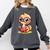 Adorable Book Lover Ostrich With Reading Glasses Cute Comfort Colors Sweatshirt Pepper