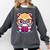 Adorable Book Lover Persian Cat With Reading Glasses Cute Comfort Colors Sweatshirt Pepper
