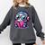 Adorable Book Lover Robot With Reading Glasses Cute Comfort Colors Sweatshirt Pepper