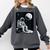 Aesthetic Spaceman Astronaut On The Moon Space Introvert Comfort Colors Sweatshirt Pepper