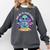 Alien Reader Reading Teacher Librarian Book Lover Comfort Colors Sweatshirt Pepper