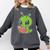 Alien Reading Book Believe In Yourself Kids Women Men Comfort Colors Sweatshirt Pepper