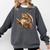 Alligator Snapping Turtle Reading A Book Comfort Colors Sweatshirt Pepper