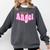 Angel Y2k Aesthetic 2000s Millennial Nostalgia Retro Pink Comfort Colors Sweatshirt Pepper