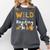 Animal Print Read A Book Character Kids Wild About Reading Comfort Colors Sweatshirt Pepper