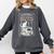 Anti-Social Book-Club Cat Graphic Comfort Colors Sweatshirt Pepper