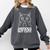 Anxious But Cute Anxiety Meme Cat Lover Introvert Comfort Colors Sweatshirt Pepper