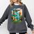 Aqua In The Skies Frutiger Aero Comfort Colors Sweatshirt Pepper