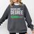 Bachelors Degree Loading College Student Graduation Comfort Colors Sweatshirt Pepper
