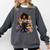 Back To School Afro Melanin Girl Reading Book Bookworm Comfort Colors Sweatshirt Pepper
