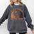 Black Queen With a Masters Degree Melanin Girls Graduation Comfort Colors Sweatshirt Pepper