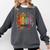 Boho Floral Book Big Fan Of Human Rights Liberal Protest Comfort Colors Sweatshirt Pepper