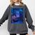 Book Library Bookshelf Armchair Window Pattern Print Comfort Colors Sweatshirt Pepper