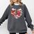 Book Lover Heart Shape Reading Librarian Valentine Men Women Comfort Colors Sweatshirt Pepper