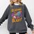 Book Lover Kids And Adults Reading Is a Blast Rocket Ship Comfort Colors Sweatshirt Pepper