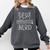 Book Nerd Reading Glasses Proud Bookworm Comfort Colors Sweatshirt Pepper