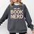 Book Nerd Retro Pixel Reading Librarian Aesthetic Comfort Colors Sweatshirt Pepper