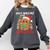 Book Reading Just Waiting For Christmas Gingerbread Comfort Colors Sweatshirt Pepper