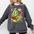 Book Worm Costume World Book Day Cute Kawaii Worm Reading Comfort Colors Sweatshirt Pepper