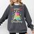 All Booked For Christmas Book Lovers Xmas Tree Women Comfort Colors Sweatshirt Pepper