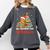 All Booked For Christmas Gingerbread Christmas Tree Book Kid Comfort Colors Sweatshirt Pepper