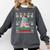 All Booked For Christmas Tree Book Ugly Christmas Sweatshirt Comfort Colors Sweatshirt Pepper