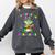 All Booked For Mardi Gras Crocodile Reading Book Teacher Comfort Colors Sweatshirt Pepper