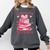 All Booked For Valentine Books Lover Teacher Floral Comfort Colors Sweatshirt Pepper