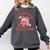 All Booked For Valentines Bow Heart Book Lover Valentine Day Comfort Colors Sweatshirt Pepper
