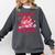 All Booked For Valentines Coquette Bow Book Valentine Day Comfort Colors Sweatshirt Pepper