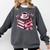 All Booked For Valentine's Teacher Coquette Bow Coffee Book Comfort Colors Sweatshirt Pepper
