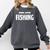 Books Coffee Fishing Comfort Colors Sweatshirt Pepper