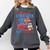 Books Fireworks And Freedom 4th Of July Book Lover Comfort Colors Sweatshirt Pepper