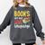 Books Are My Love Language Stack Comfort Colors Sweatshirt Pepper
