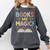 Books Are Magic Whimsical Retro Bookworm Comfort Colors Sweatshirt Pepper