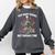 Too Many Books Not Enough Time Skeleton Flowers Reader Comfort Colors Sweatshirt Pepper