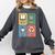 Books Yarn Coffee Repeat Crocheting Comfort Colors Sweatshirt Pepper