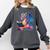 Bookworm Book Lover Women Girls Dragon Reading Comfort Colors Sweatshirt Pepper