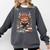 Bookworm Cute Baby Highland Cow Reading Book Comfort Colors Sweatshirt Pepper