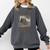 Bronte Novel Wuthering Heights Moorland Gothic Book Cover Comfort Colors Sweatshirt Pepper