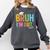 Bruh I'm Out Senior Graduation Comfort Colors Sweatshirt Pepper