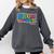 Bruh We Out Seniors End Of School Student Graduation Class Comfort Colors Sweatshirt Pepper