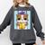 Bulldog Anime Pup Graduation Comfort Colors Sweatshirt Pepper