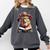 Capybara Bookworm Rodent Reading a Book Comfort Colors Sweatshirt Pepper