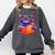 Cat Book Shirt Colorful Cat Reading Book Comfort Colors Sweatshirt Pepper