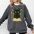 Cat Reading Book Flowers Comfort Colors Sweatshirt Pepper