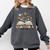 Chapter 6 Years Old 6th Birthday Wildflower Book Lover Comfort Colors Sweatshirt Pepper