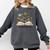 Chapter 60 60th Birthday Floral Open Book With Flowers Comfort Colors Sweatshirt Pepper
