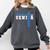 Cheerleading Senior Night Cheer Senior 2025 Graduation 23 Comfort Colors Sweatshirt Pepper